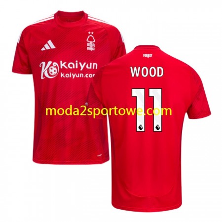 Koszulka Nottingham Forest Chris Wood 11 Domowe Stroje Piłkarskie 2024/25 Krótki Rękaw
